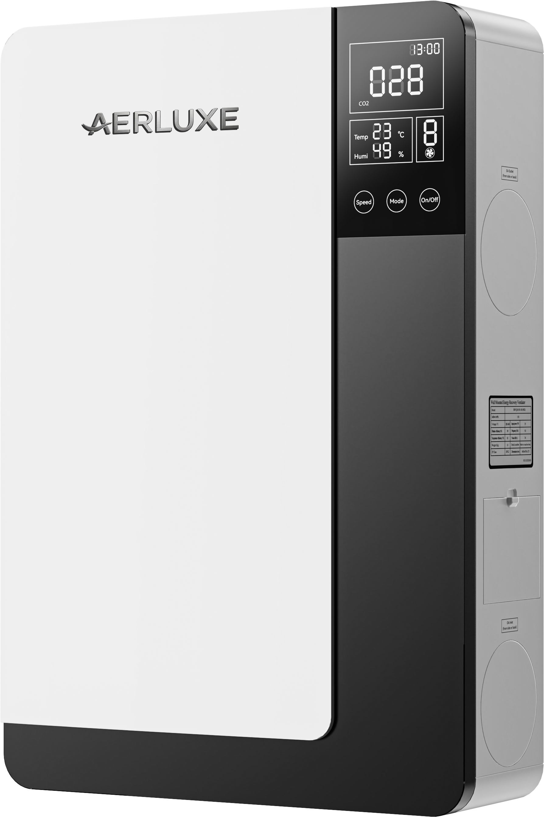 Máy Cấp Khí Tươi Thu Hồi Nhiệt Gắn Tường Aerluxe Model Purify 150S
